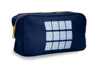 "Let's Play Mahj" Nylon Zip Tile Bag (Navy)