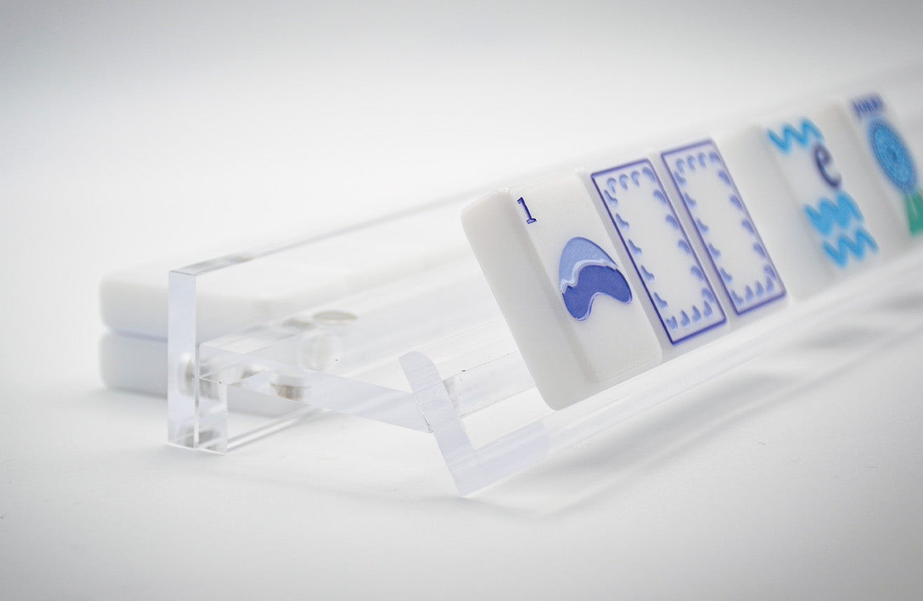 Mahjong Rack and Pusher (Set of 4) - Premium Acrylic